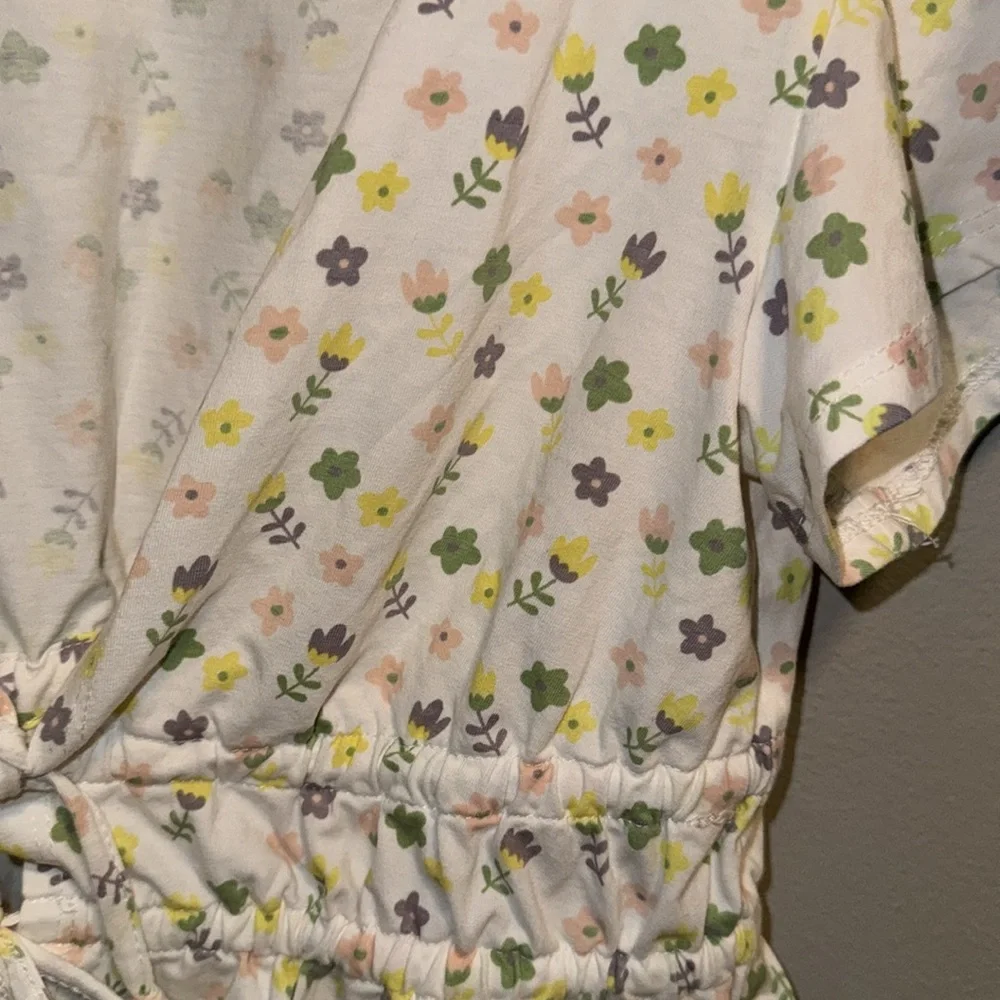 Princess Poly Floral Olly Tie Front Crop Top Size 2 - Picture 3 of 6